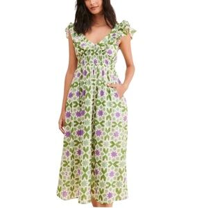 BANJANAN Women’s Iris Tiered Maxi Dress